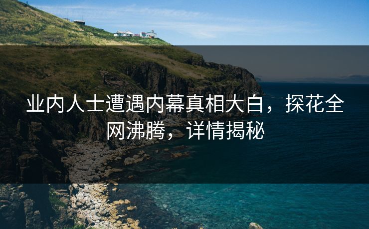 业内人士遭遇内幕真相大白，探花全网沸腾，详情揭秘